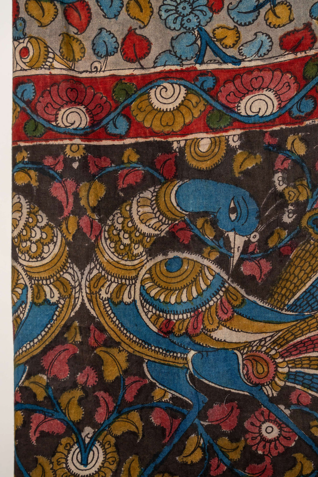 Handpainted Kalam Kari cotton dupatta