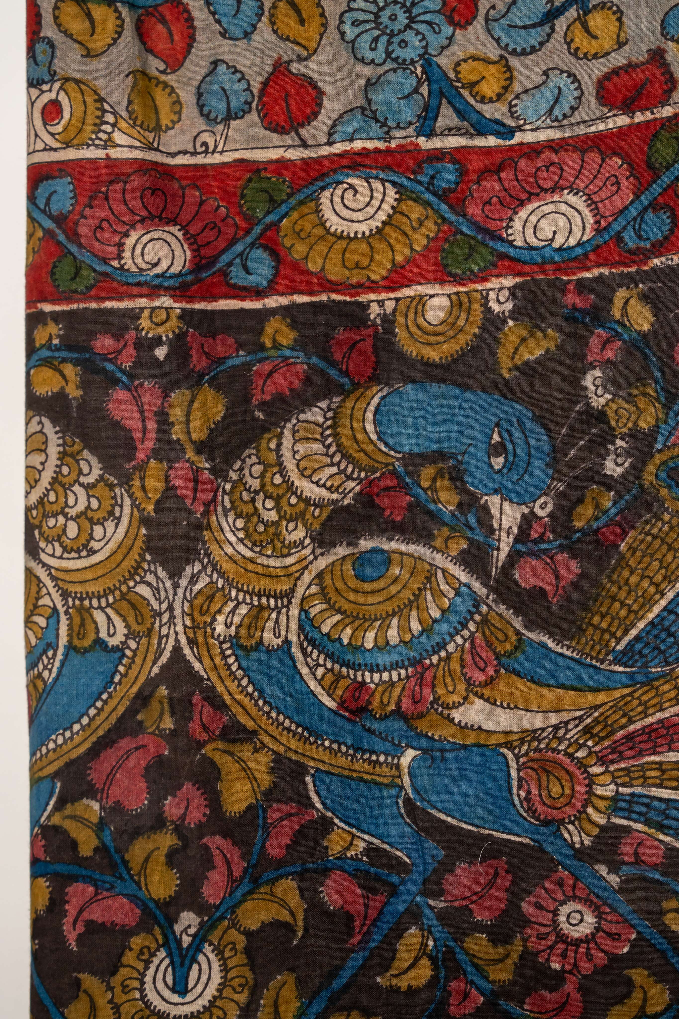 Handpainted Kalam Kari cotton dupatta